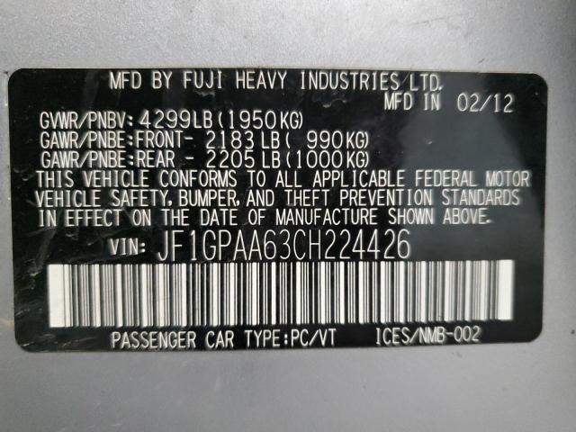 2012 Subaru Impreza - Image 12