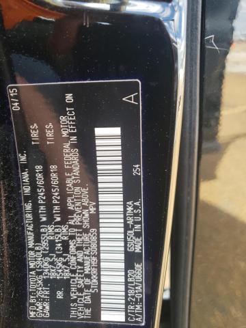 VIN 5TDKKRFH9FS080859 2015 Toyota Highlander, Xle no.12