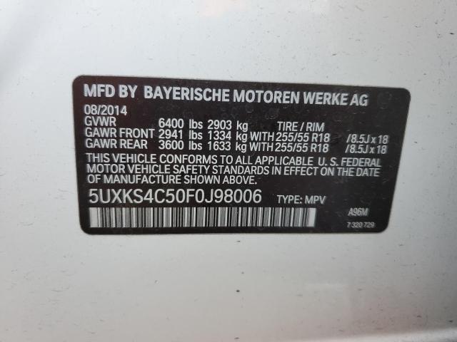 Lot #2363921469 2015 BMW X5 XDRIVE3 salvage car