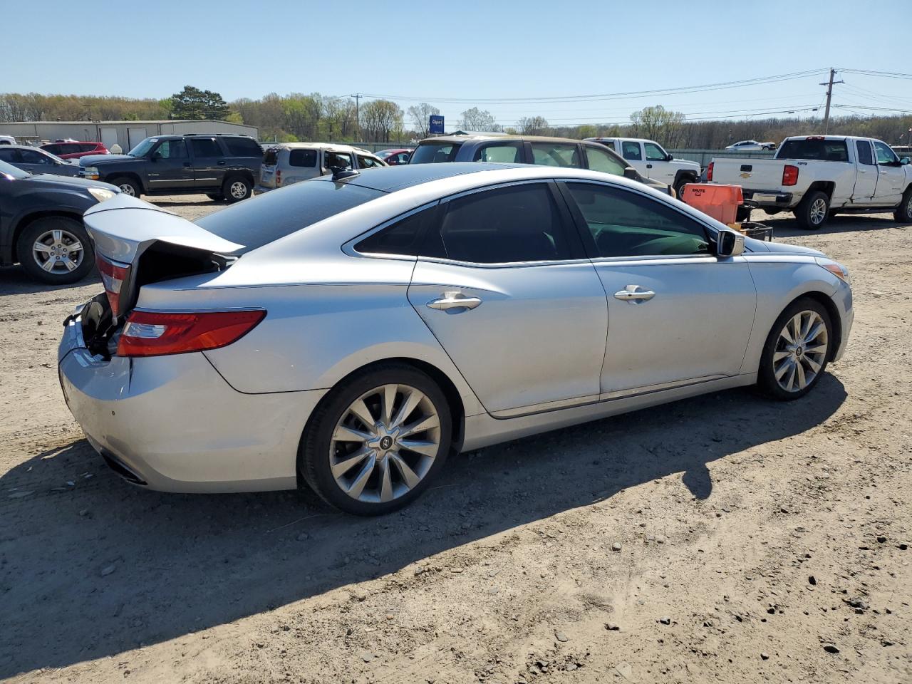 HYUNDAI AZERA GLS 2012 silver sedan 4d gas KMHFH4JG2CA156170 photo #4