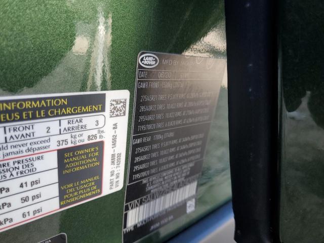 2020 LAND ROVER RANGE ROVE - SALWZ2RE4LA742032