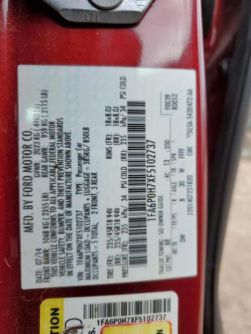 2015 FORD FUSION SE - 1FA6P0H7XF5102737