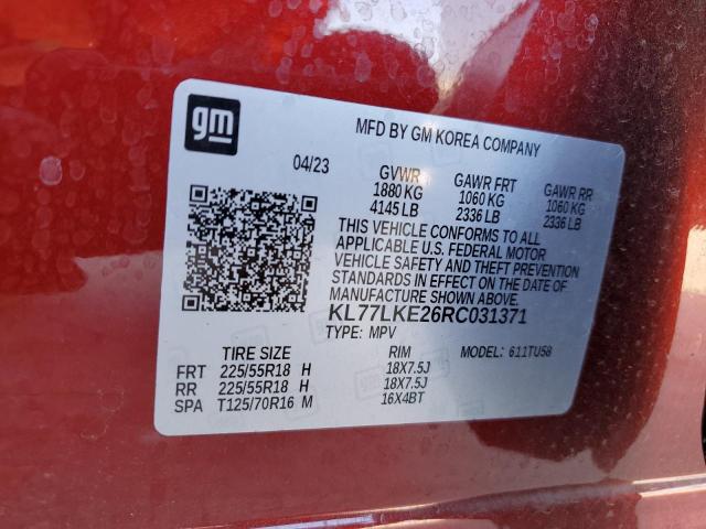 2024 CHEVROLET TRAX ACTIV KL77LKE26RC031371