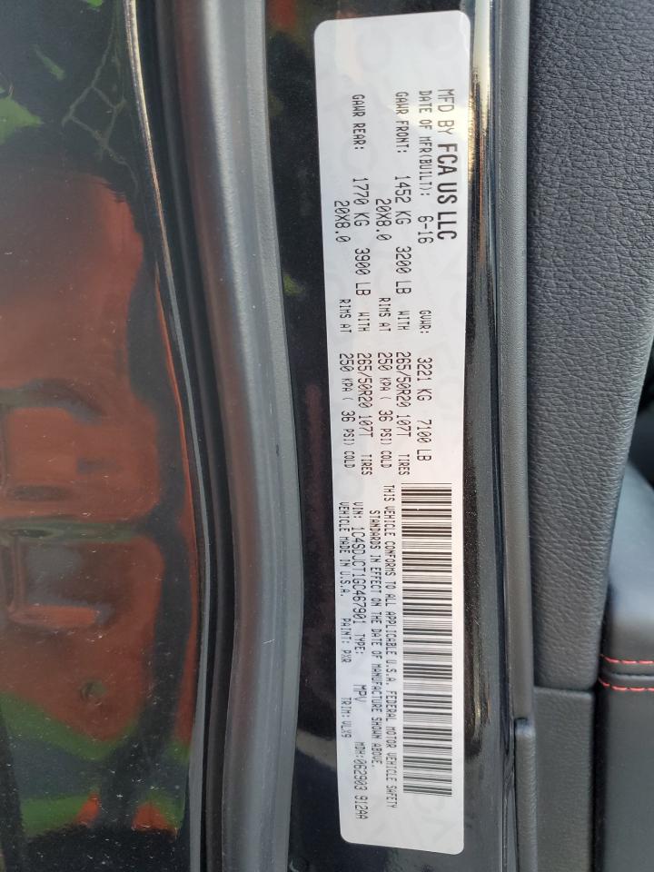 1C4SDJCT1GC467901 2016 Dodge Durango R/T