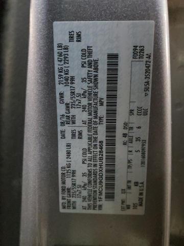 2017 Ford Escape Se VIN: 1FMCU9GDXHUB28468 Lot: 45306094