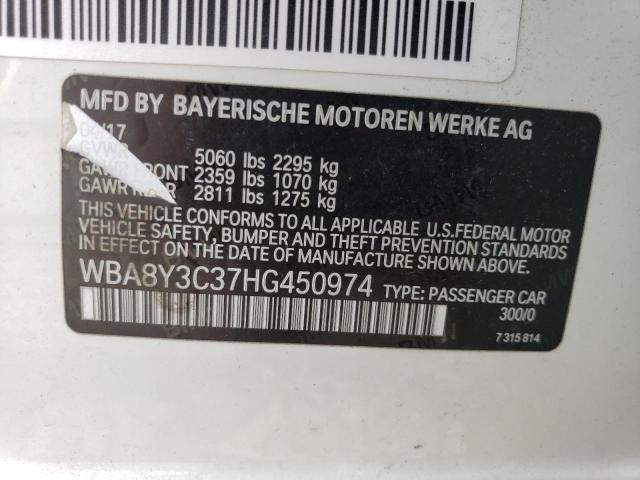 2017 BMW 340 XIGT WBA8Y3C37HG450974