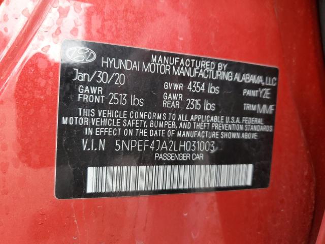 2020 HYUNDAI SONATA SEL - 5NPEF4JA2LH031003