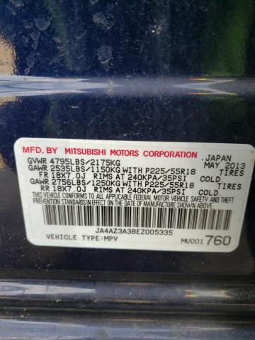 2014 MITSUBISHI OUTLANDER - JA4AZ3A38EZ005335