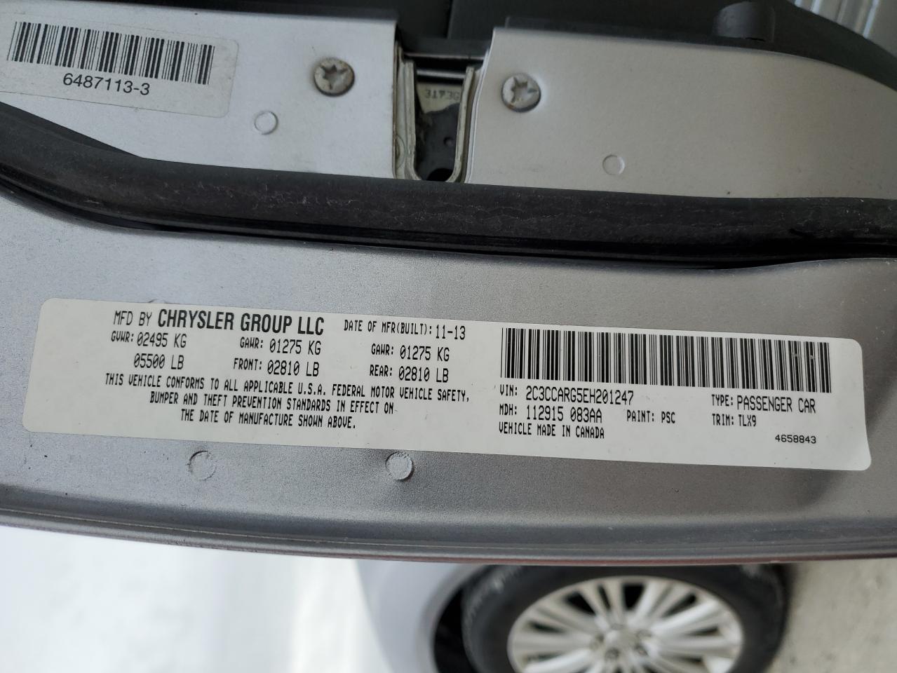 2C3CCARG5EH201247 2014 Chrysler 300