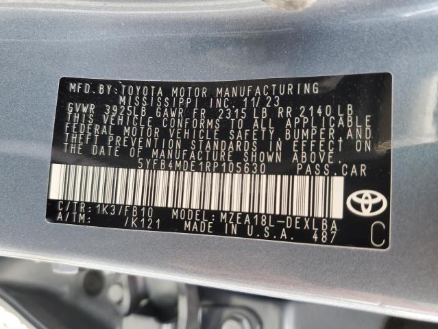 2024 TOYOTA COROLLA LE - 5YFB4MDE1RP105630