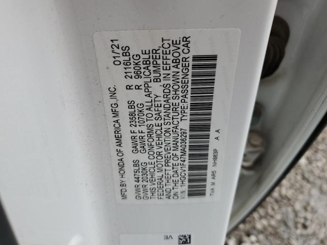 2021 HONDA ACCORD SPO - 1HGCV1F47MA036297