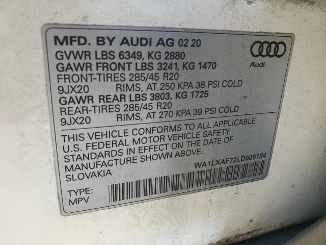 VIN WA1LXAF72LD006134 2020 Audi Q7, Premium Plus no.13