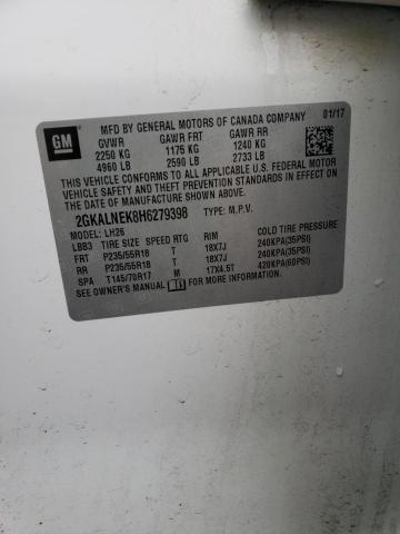 2017 GMC TERRAIN SL - 2GKALNEK8H6279398