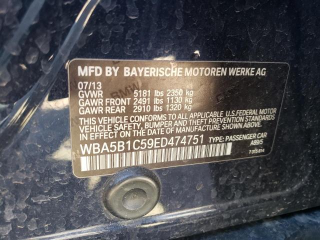 VIN WBA5B1C59ED474751 2014 BMW 5 Series, 535 I no.12