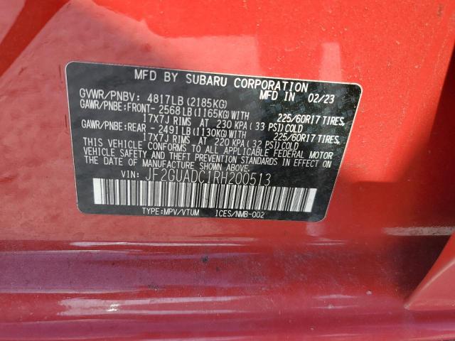 2024 SUBARU CROSSTREK - JF2GUADC1RH200513