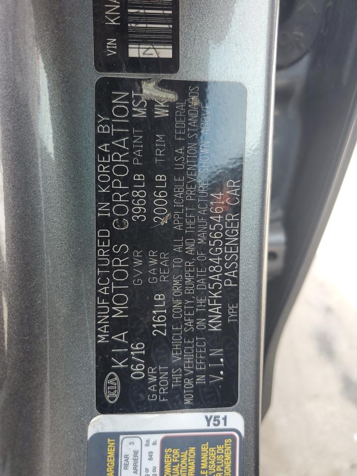 KNAFK5A84G5654614 2016 Kia Forte Lx