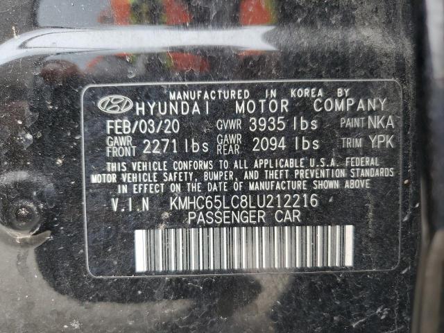 2020 HYUNDAI IONIQ BLUE KMHC65LC8LU212216