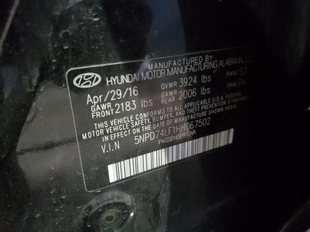2017 Hyundai Elantra Se VIN: 5NPD74LF1HH067502 Lot: 47449604