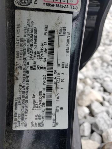 2018 FORD FIESTA SE - 3FADP4BJ0JM100596