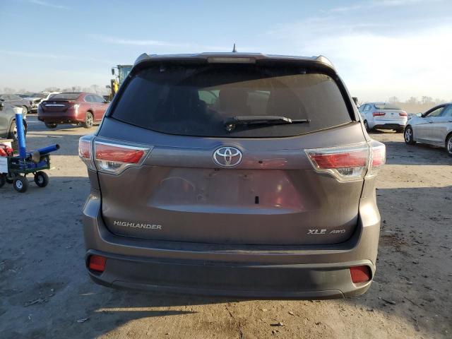 VIN 5TDJKRFH5ES044998 2014 Toyota Highlander, Xle no.6