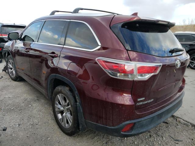 VIN 5TDJKRFH2FS213344 2015 Toyota Highlander, Xle no.2