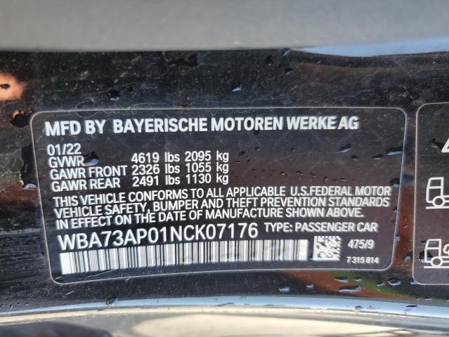 2022 BMW 430XI - WBA73AP01NCK07176