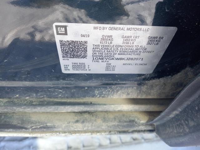 2019 CHEVROLET TRAVERSE L - 1GNEVGKW8KJ282071