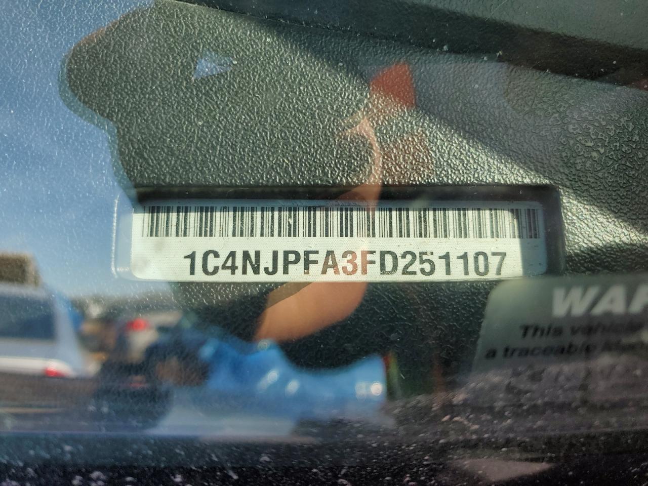 1C4NJPFA3FD251107 2015 Jeep Patriot Latitude 1C4NJPFA3FD251107 2015 Jeep Patriot Latitude