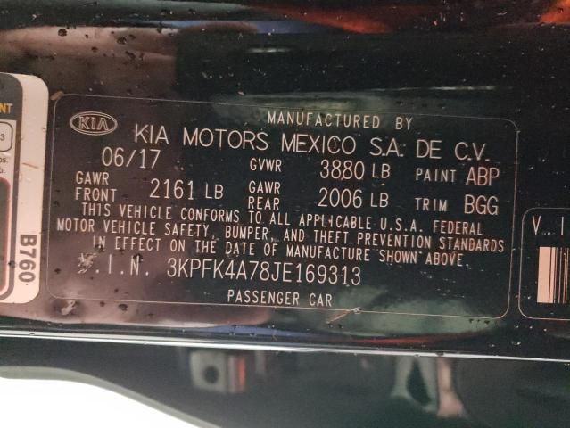 2018 Kia Forte Lx VIN: 3KPFK4A78JE169313 Lot: 45415294