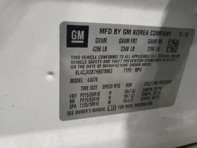 2017 BUICK ENCORE - KL4CJASB7HB078963