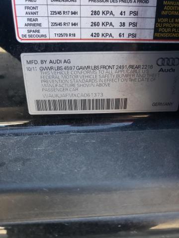 2012 Audi A3 Premium Plus VIN: WAUKJAFMXCA061373 Lot: 47506724