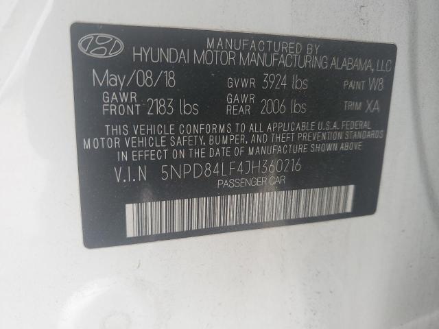 2018 HYUNDAI ELANTRA SE - 5NPD84LF4JH360216