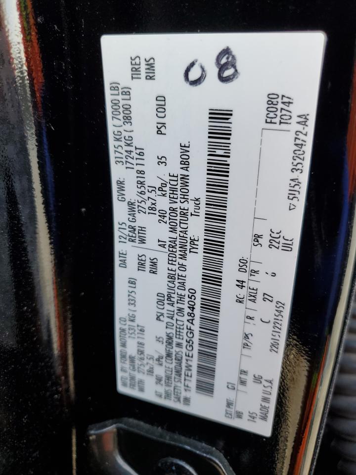 1FTEW1EG5GFA84050 2016 Ford F150 Supercrew