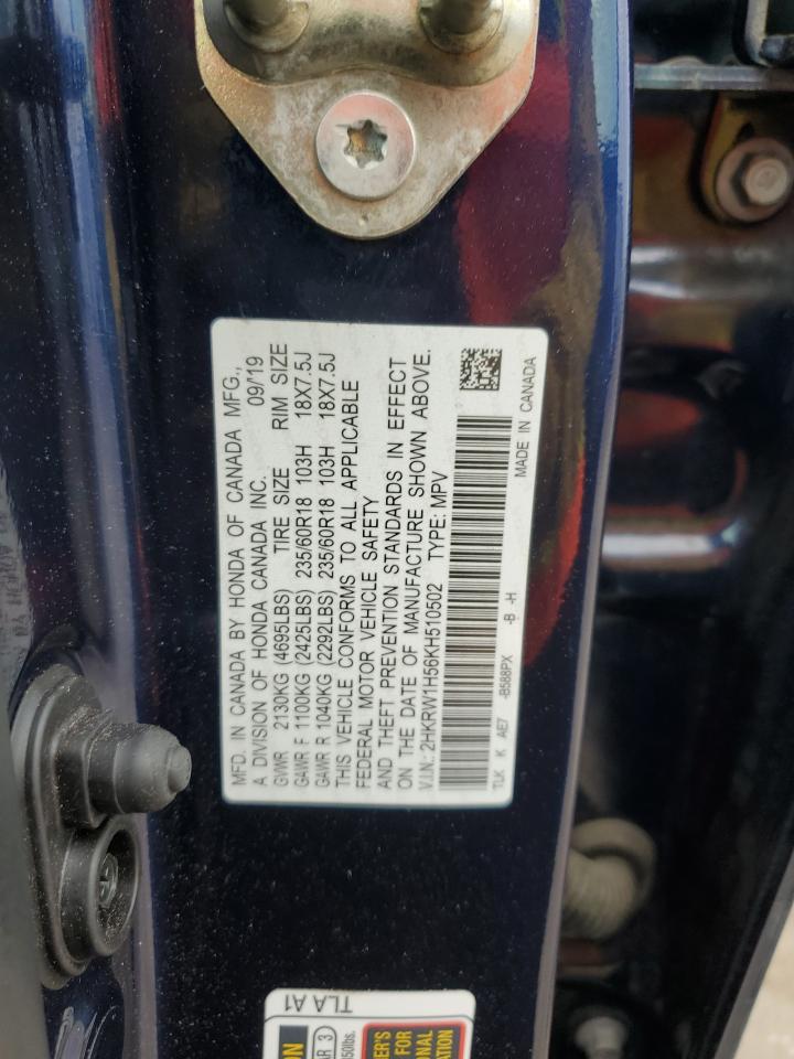 2HKRW1H56KH510502 2019 Honda Cr-V Ex