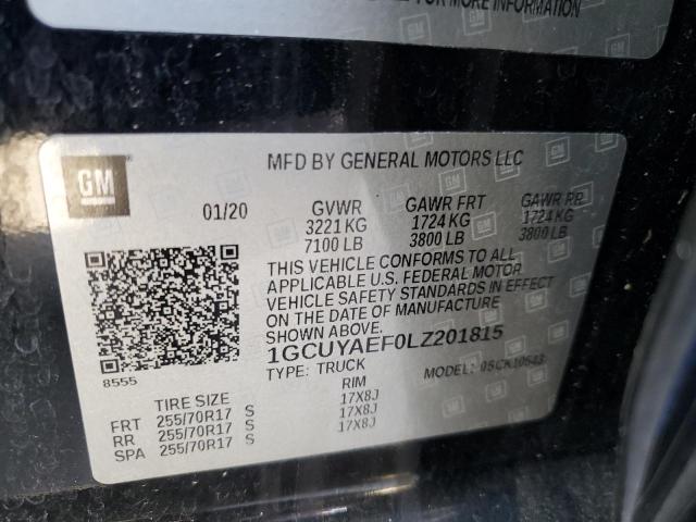 2020 CHEVROLET SILVERADO #3310342961