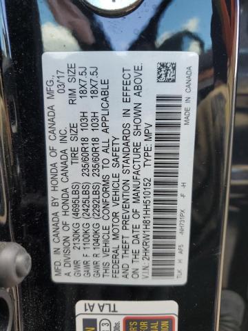 2017 HONDA CR-V EXL - 2HKRW1H81HH510152