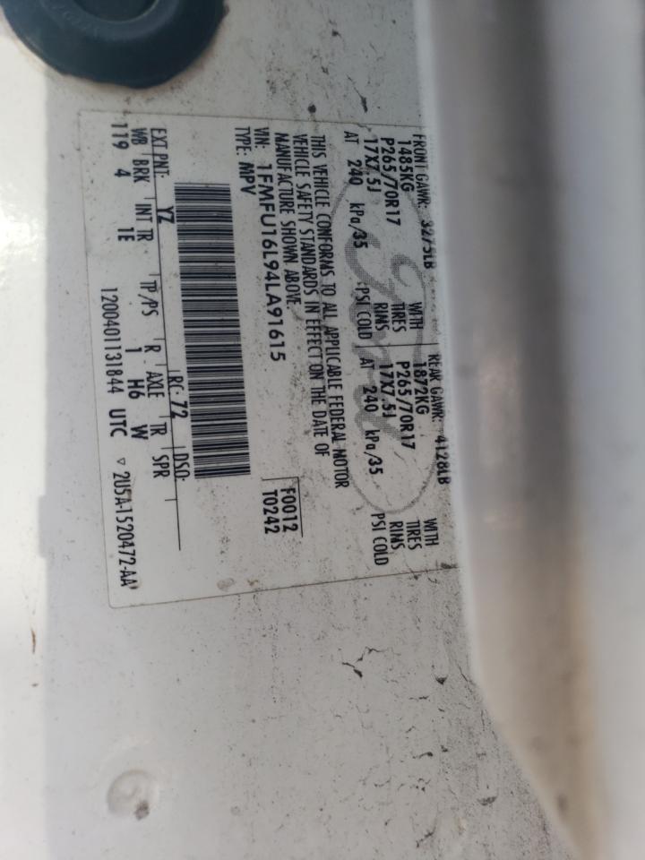 1FMFU16L94LA91615 2004 Ford Expedition Xlt