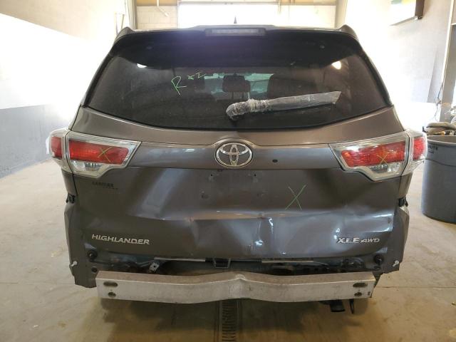 VIN 5TDJKRFH0ES054418 2014 Toyota Highlander, Xle no.6