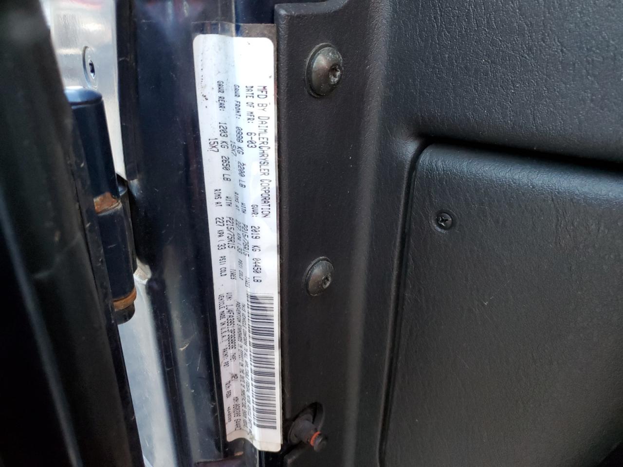 1J4FA39S13P368836 2003 Jeep Wrangler Commando