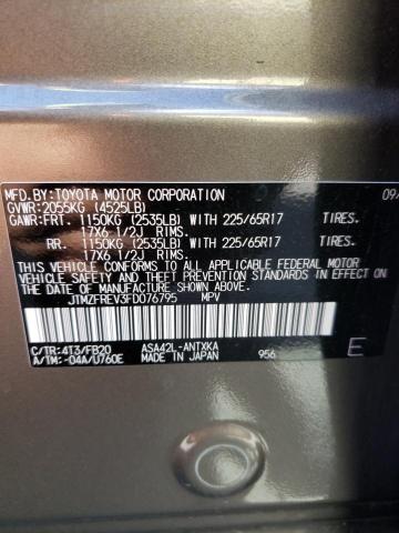 2015 TOYOTA RAV4 LE - JTMZFREV3FD076795