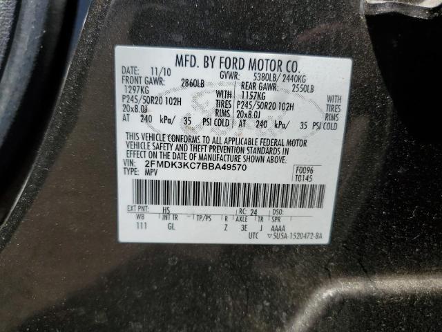 2011 Ford Edge Limited VIN: 2FMDK3KC7BBA49570 Lot: 48385524