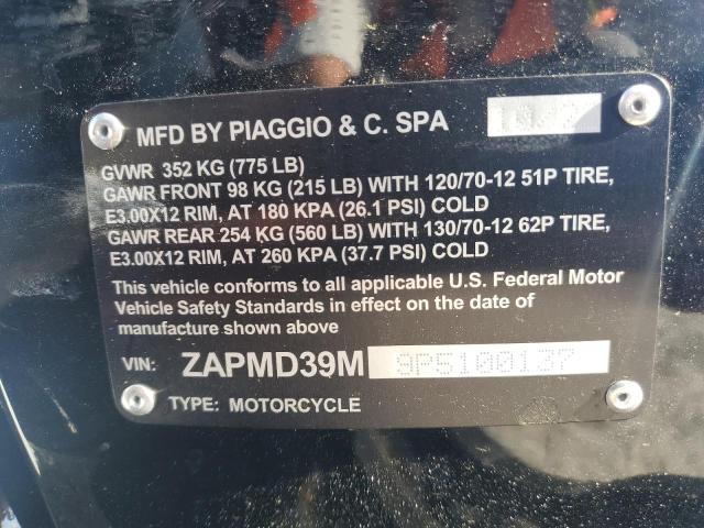 2023 VESPA GTS/SEI GI ZAPMD39M9P5100137