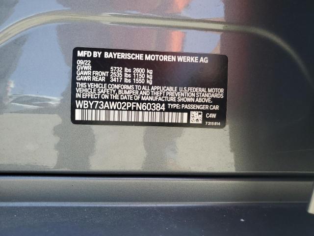 2023 BMW I4 EDRIVE4 WBY73AW02PFN60384