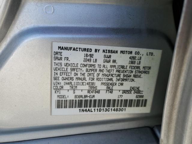 2003 Nissan Altima Base VIN: 1N4AL11D13C148301 Lot: 46137924