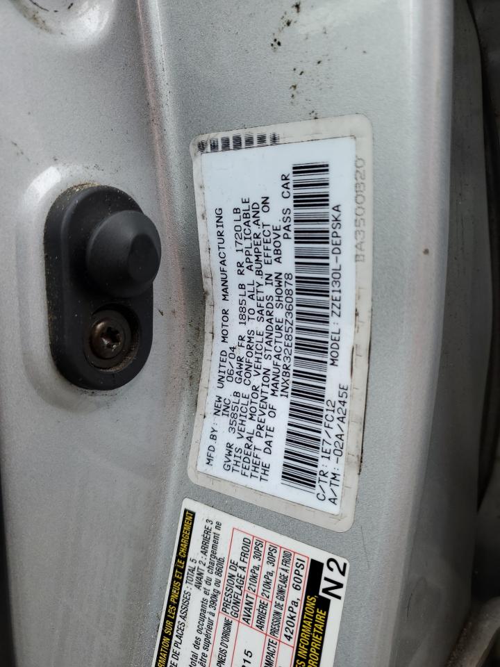 1NXBR32E85Z360878 2005 Toyota Corolla Ce