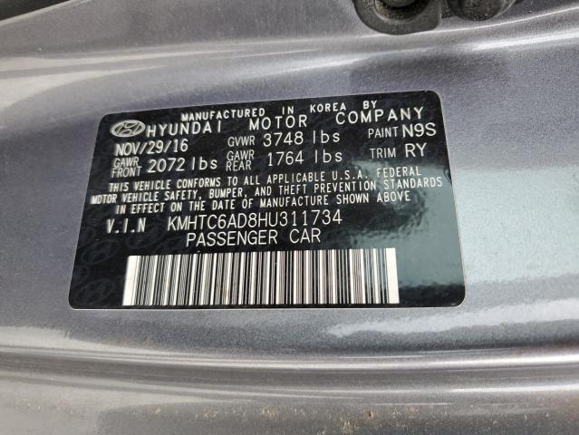 2017 HYUNDAI VELOSTER - KMHTC6AD8HU311734
