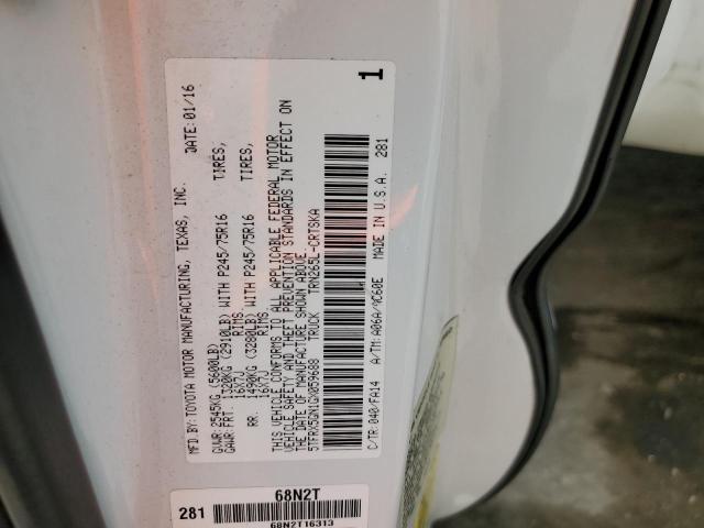 2016 TOYOTA TACOMA ACC - 5TFRX5GN1GX059688