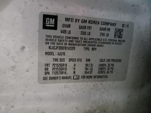 2015 BUICK ENCORE CON - KL4CJFSBXFB143329