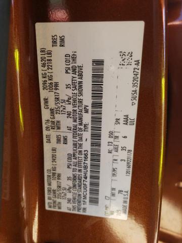 2017 Ford Escape S VIN: 1FMCU0F74HUB71663 Lot: 47514634