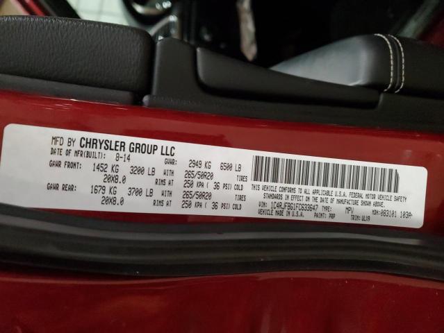 2015 Jeep Grand Cherokee Limited VIN: 1C4RJFBG1FC633647 Lot: 46789854